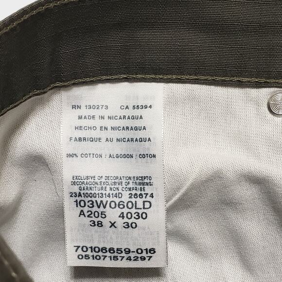 Wrangler Riggs Workwear Ripstop Ranger Cargo Pants Double Knee Green Sz 38x40 - Picture 8 of 14